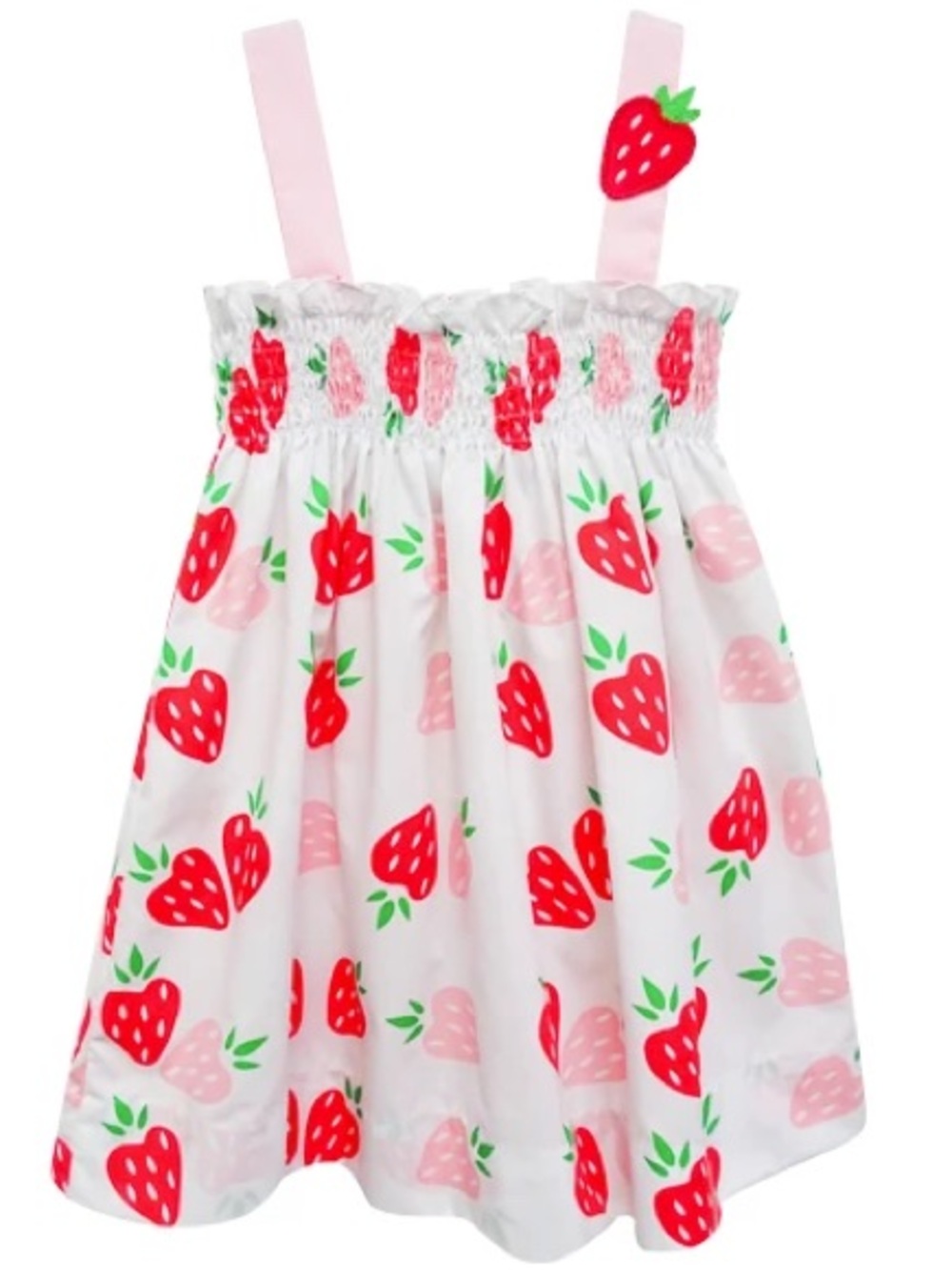 Girls White Strawberry Shortcake Donna Summer Dress